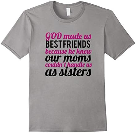 Men's Best Friends Sisters T-Shirt XL Slate