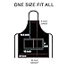 Nomsum Durable Cotton-Blend Cooking Apron for Men - Funny Gag Present & Practical Dad Gear with Wide Coverage and Adjustable Straps for Baking, Grilling - I Like Big Butts Apron