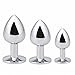 Akstore 3 Pcs Luxury Jewelry Design Fetish Anal Butt Plug(Red)