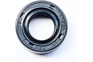 EAI Oil Seal 12mm X 22mm X 7mm (2 PCS) TC Double Lip w/Spring. Metal Case w/Nitrile Rubber Coating
