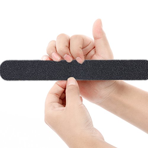 Makartt Professional Nail Files Black Washable Double Sided 180/240 Grit Nail Buffering File 10pcs