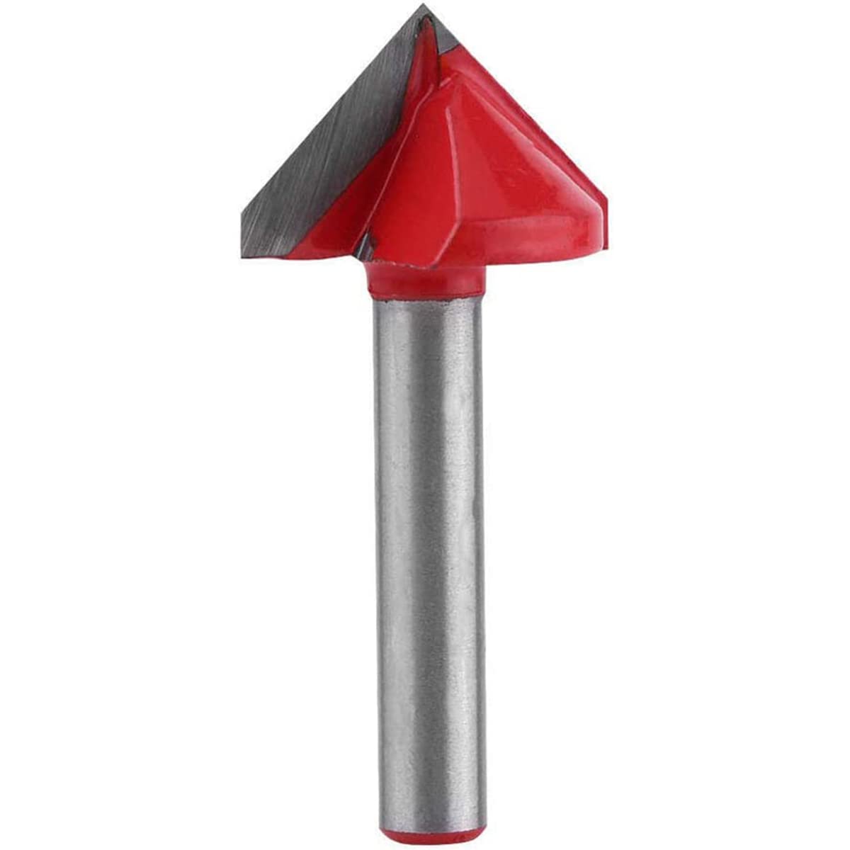 6mm Shank V Groove Router Bit Cutting Dia 22mm Engraving End Mill Cutter V Grooving Bits CNC Woodwork Cutting Tool 90°