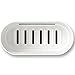 KOHLER KOHG9 6378-0 Kitchen Dish Brush Holder, Sink Caddy, Silicone and Stainless Steel, White