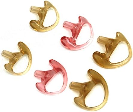 SKELETON EAR INSERT-PAIR (Left, Right) 6 Pack Small Medium and Large Earmold Pairs (Ear-Molds)