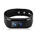 Excelvan All-in-One OLED Smart Healthy Bracelet IP67 Waterproof Bluetooth Pedometer Tracking Calorie Sleep Monitor Call Reminder Remote Capture Wristband for Android IOS Cellphones (Black)