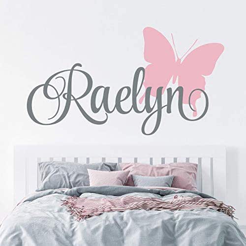 Butterfly Name Wall Decal Custom Name Butterfly Decal