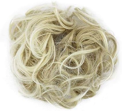 Hair Scrunchies，Malltop Shawn Women's Curly Messy Bun Hair Twirl Piece Scrunchie Wigs Extensions Hairdressing That Look Like Hair Hair Scrunchies (Multicolor P)