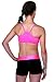 TumbleWear Girl's Hot Pink/Black Rollover Shorts MD