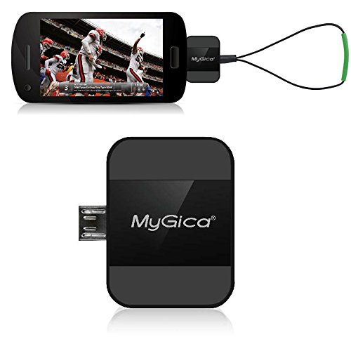 MyGica Digital TV Tuner/Receiver for Smartphones & Tablets Running Android 4.2 or Above - Picks up Local TV Stations for Free! - No Data Plan Required