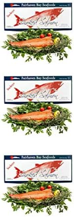 Alaska Smoked Salmon, Sockeye, Wild, 16 Oz. Filet (3 Pack)