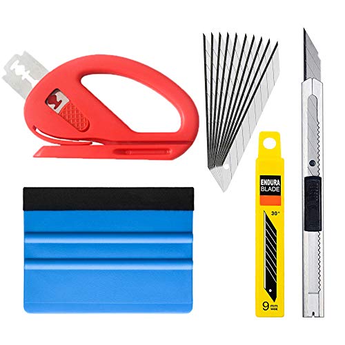 Vinyl Wrap Tool Kit Smoothing Tool Kit for Window Tint Wallpaper Adhesive Sheet Application