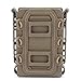 Simways Rifle Mag Pouch Holster 5.56 and 7.62 Soft Magazine Pouches Holder Tactical Mag Carrier with Molle Clips for M4 M16, AR15, AK47 Magazine (Tan)