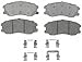 ACDelco 14D1264CH Advantage Ceramic Front Disc Brake Pad Set with Hardware