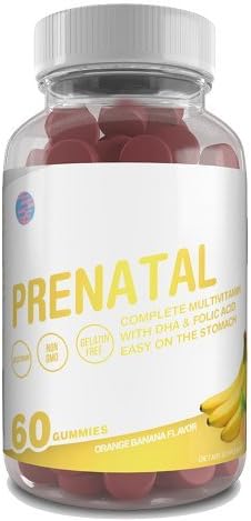 Gummy Planet Prenatal Gummies: Packed with DHA, Folic Acid and Essential B Vitamins, 60 ct (Non-GMO, Vegetarian, Gelatin Free)