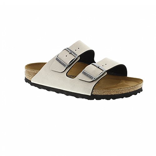 Birkenstock Unisex Arizona Narrow Fit - Pull Up Stone 1003155 (Beige) Womens Sandals 42 EU
