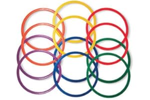 Palos Sports Speed and Agility Flat Hoops - Set of 12-14", 20" or 24" Rings
