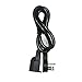 FIRMERST 1875W Low Profile Flat Plug 2Ft Extension Cord 14AWG 15A Black