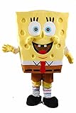 Cartoon Character Spongebob Squarepants Fancy Cosplay Mascot Costume Adult Size