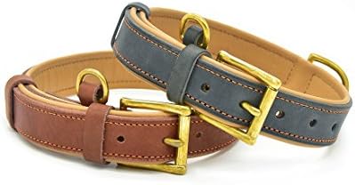 CHEDE Luxury Real Leather Dog Collar- Handmade For Small And Medium Dog Breeds With The Finest Genuine Leather-Best Quality Collar That Is Stylish ,Soft Strong And Comfortable