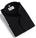 IvyRobes Womens Long Sleeves Clergy Shirt no Tab-collar Black (Necksize 16