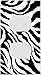 Jagged Zebra Skin Print Outlet Cover primary