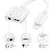 Headphone Adapter for iPhone Adaptor 3.5mm Jack Dongle Earphone Connector Convertor 2 in 1 Music Accessories Charger Cables Charge & Audio Compatible for iPhone 8/ X/XS MAX/XR/ 8Plus/ 7/7 Plus-Whitethumb 1