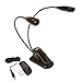 Mighty Bright 51810 Duet2 Clip On Music Stand Light, 4 Bright White LEDs on 2 Flexible Necks, Durable, 4 Brightness Settings, Includes Gig Bag, Battery Life of 20 Hours plus Included AC Adapter