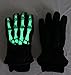 N'Ice Caps Kids Glow in the Dark Skeleton Print Thinsulate Waterproof Gloves (9-10 Years, Black Skeleton)