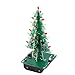 IS Christmas Tree Soldering Project, Icstation 3D Xmas Tree Soldering Kit with LED Flashing Lights DIY Soldering Practice 3 Colors Christmas Tree Assemble Kit for Learning Teaching STEM Educational