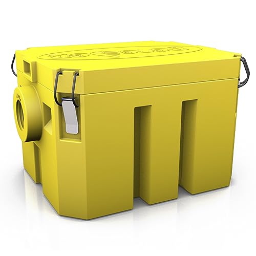 Home Grease Trap for Kitchen Sink Grease Trap plastic 5 GPM Under