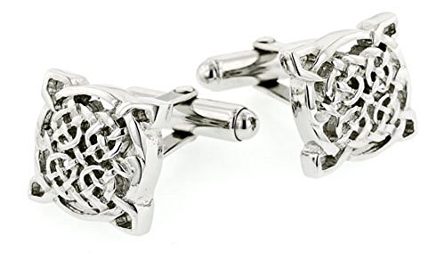 JJ Weston Sterling Silver Celtic Knot Cufflinks. Made in the USA.