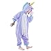 Newcosplay Homewear Childrens Unicorn Pajamas Sleeping Wear Animal Onesies Cosplay Costume (125#, Purple Unicorn)