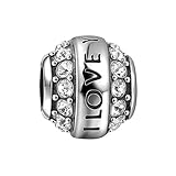 Soufeel I LOVE YOU MOM Charms 925 Sterling Silver Fit European Bracelets Mom Unforgettable Gifts