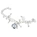 Coromose Women Girl Quartz Charms Bracelet Wrist Watch