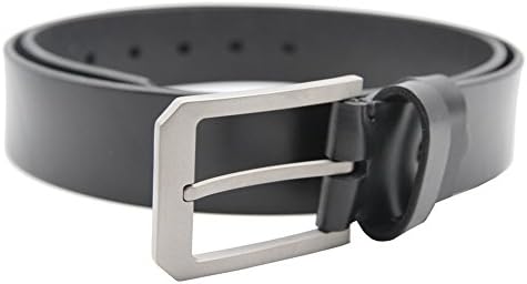 GRASEP Nickel Free Titanium Buckle Men's Belt 1.5" Wide 3.2mm Thick Full Grain Genuine Leather (XXXXXL (47" - 50"), Black)