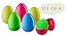 6 Easters Eggs Filled with Light Up Squishy Toy Puffer Chicks | Prefilled Surprise Egg Toys | Perfect Easter Basket Stuffer | Novelty Stress Relief Toy for Toddler Boys and Girls | Six Pack
