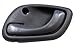 PT Auto Warehouse SZ-2576G-LH - Inside Interior Inner Door Handle, Gray - Driver Side