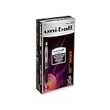 uni-ball 207 Needle Retractable Gel Pens, Medium Point (0.7mm), Black, 12 Count