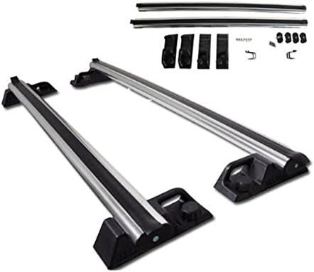 Yumy 2pcs Rooftop Roof Rack Luggage Carrier for 2003-2009 H2 Silver Aluminum Mount onto The Factory Mounting Points W/O Any Modification