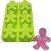 X-Haibei Gingerbread Man Soap Cookies Chocolate Jello Siliocne Mold Christmas Gift