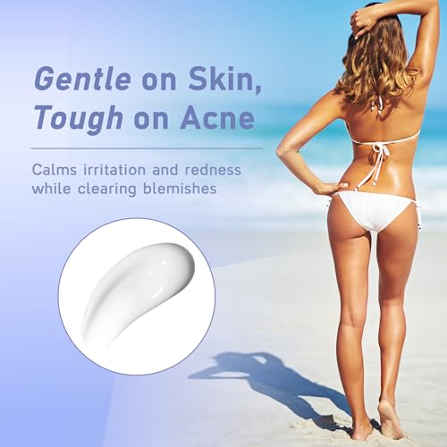 Tobcharm Butt Acne Clearing Treatment, Maximum Strength Body Cream for Back, Buttocks, Thighs & Chest Acne Removal, Skin Clarifying Lotion for Men & Women, Foam Cleaner for Bacne