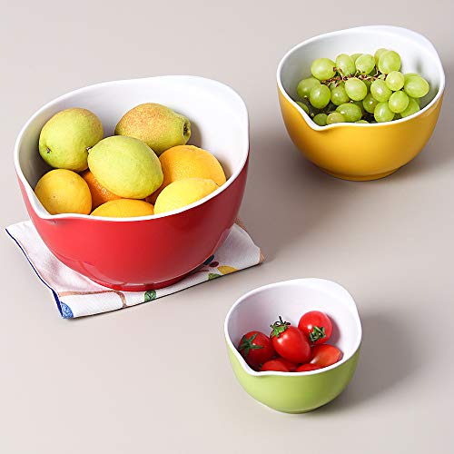 image for LIFVER Ceramic Mixing Bowl/Serving Bowl Set for Cooking, Baking, Meal 