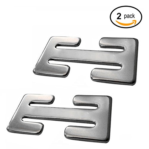 Sungrace Metal Seat Belt Locking Clip(2 Pcs,Silver) 0612677831810