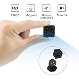 ikcool Mini Hidden Spy Camera Portable 1080p HD Nanny Camera Night Version Motion Detection Provide Perfect Indoor Covert Security Camera Home Office (Update Version)