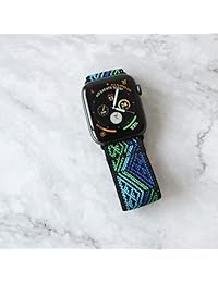 Tefeca   Correa de repuesto para Apple Watch (1.496 in, 1.575 in, 1.654 in, 1.732 in), color azul