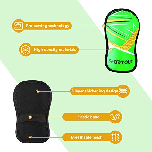 Sportout-Juego-de-espinilleras-de-portero-para-ninos-y-ninas-guantes-de-entrenamiento-para-prevenir-lesiones