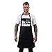Bang Tidy Clothing BBQ Apron Funny Grill Aprons for Men The Grillfather Men’s Grilling Gifts Black