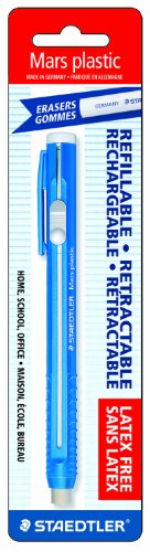 Staedtler Mars Plastic Eraser Refillable Holder, Includes Eraser (52850BK) - //medicalbooks.filipinodoctors.org