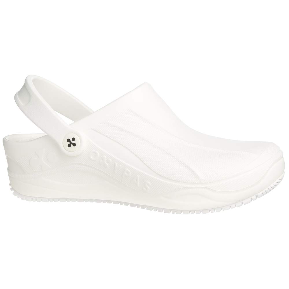 Safety Jogger Clogs for Women - Lightweight Work Shoe for Men, Ideal for Hospital, Kitchen or Garden, UK 5 EU 38, Oxypas Smooth White