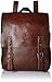 Zebella Vintage Faux Leather Backpack for Women Mens Vegan Leather Back Pack Travel Daypack College Bookbag--Coffee